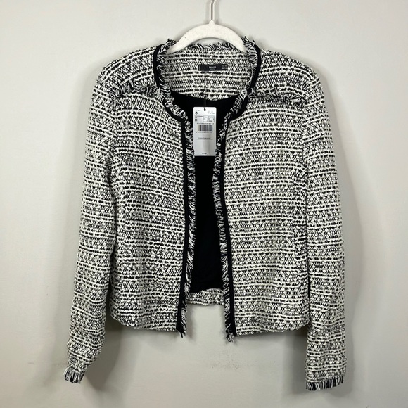 Mango Balboa tweed sweater jacket - Picture 2 of 12